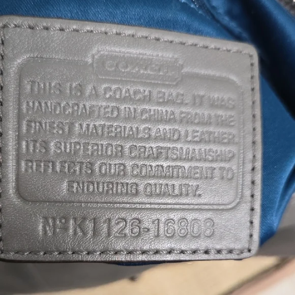 Coach Kristen Gray Leather Shoulder Hobo with Silver Hardware - Picture 11 of 16